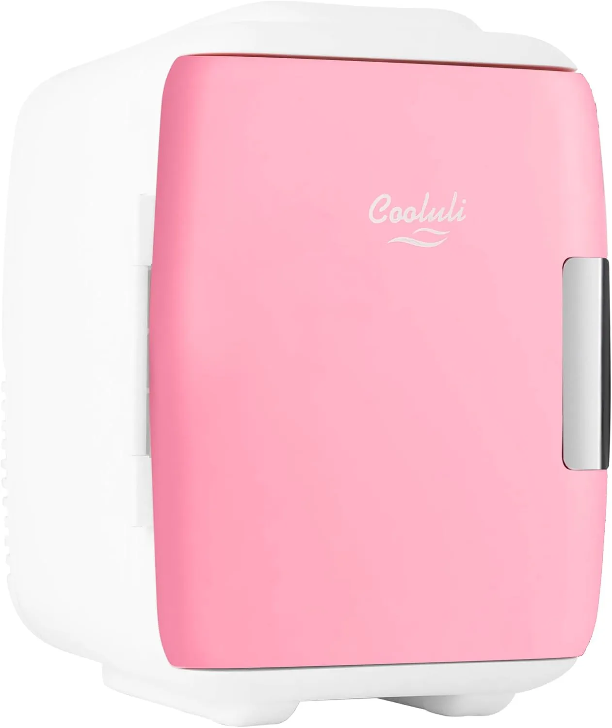 Cooluli Mini Fridge for Bedroom - Car, Office Desk & Dorm - Portable 4 Liter/6 Can Electric Plug In Cooler and Warmer for Food, Drinks, Skincare, Makeup, Beauty, Medications