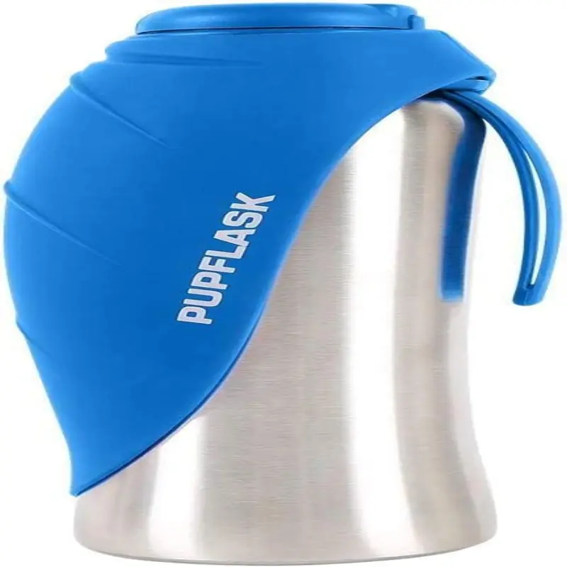 PupFlask Large Dog Water Bottle | 27 or 40 OZ Stainless Steel | Convenient Dog Drink Dispenser | Puppy Travel Water Bowl