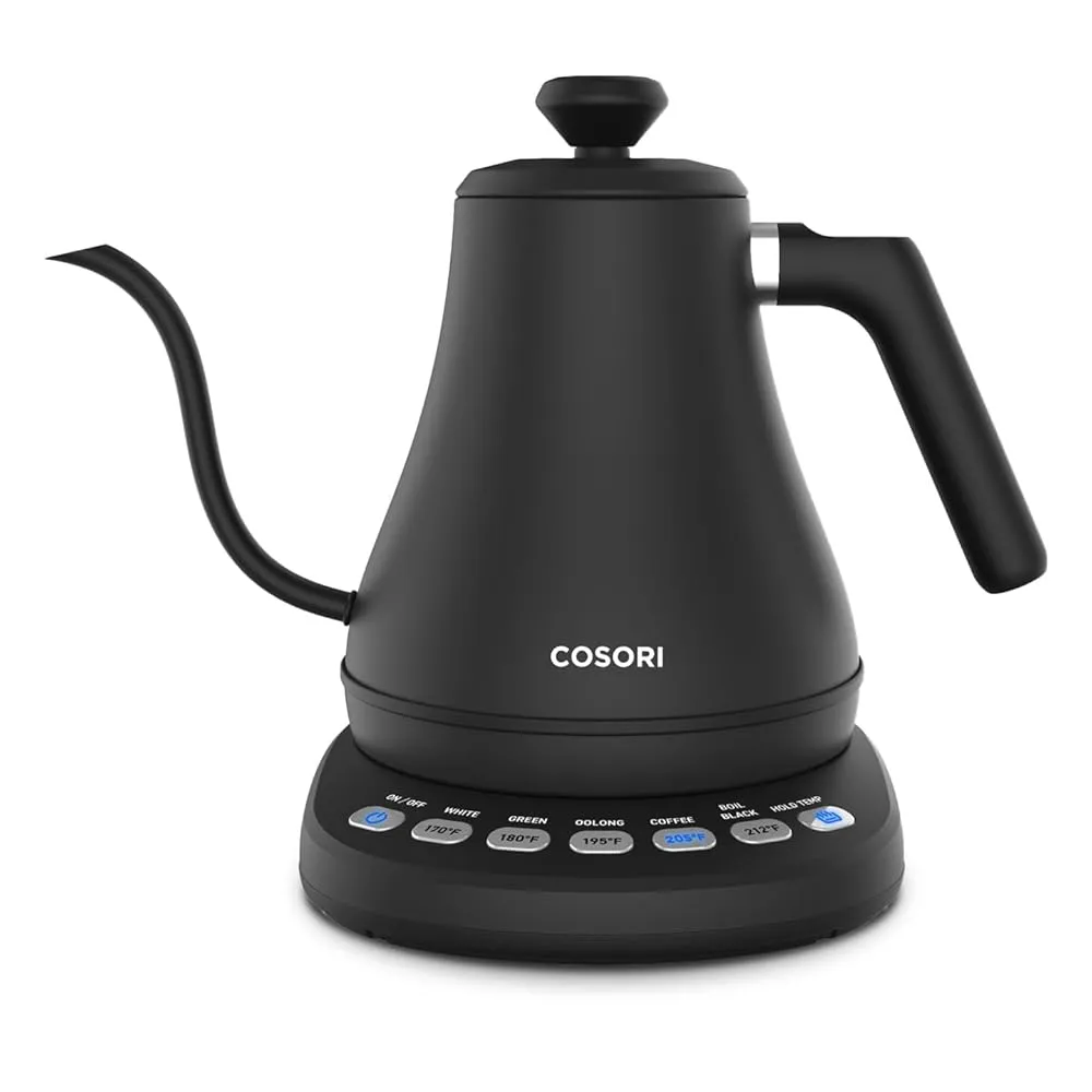 Cosori Electric Gooseneck Kettle 5 Temperature Presets