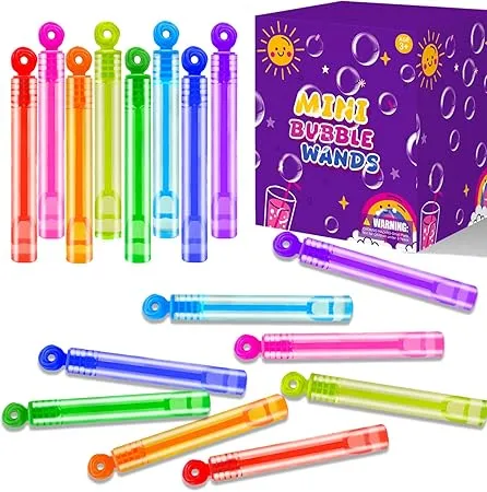 Party Goodie Bag Stuffer Fillers for Kids 32 Pack Mini Bubble Wand