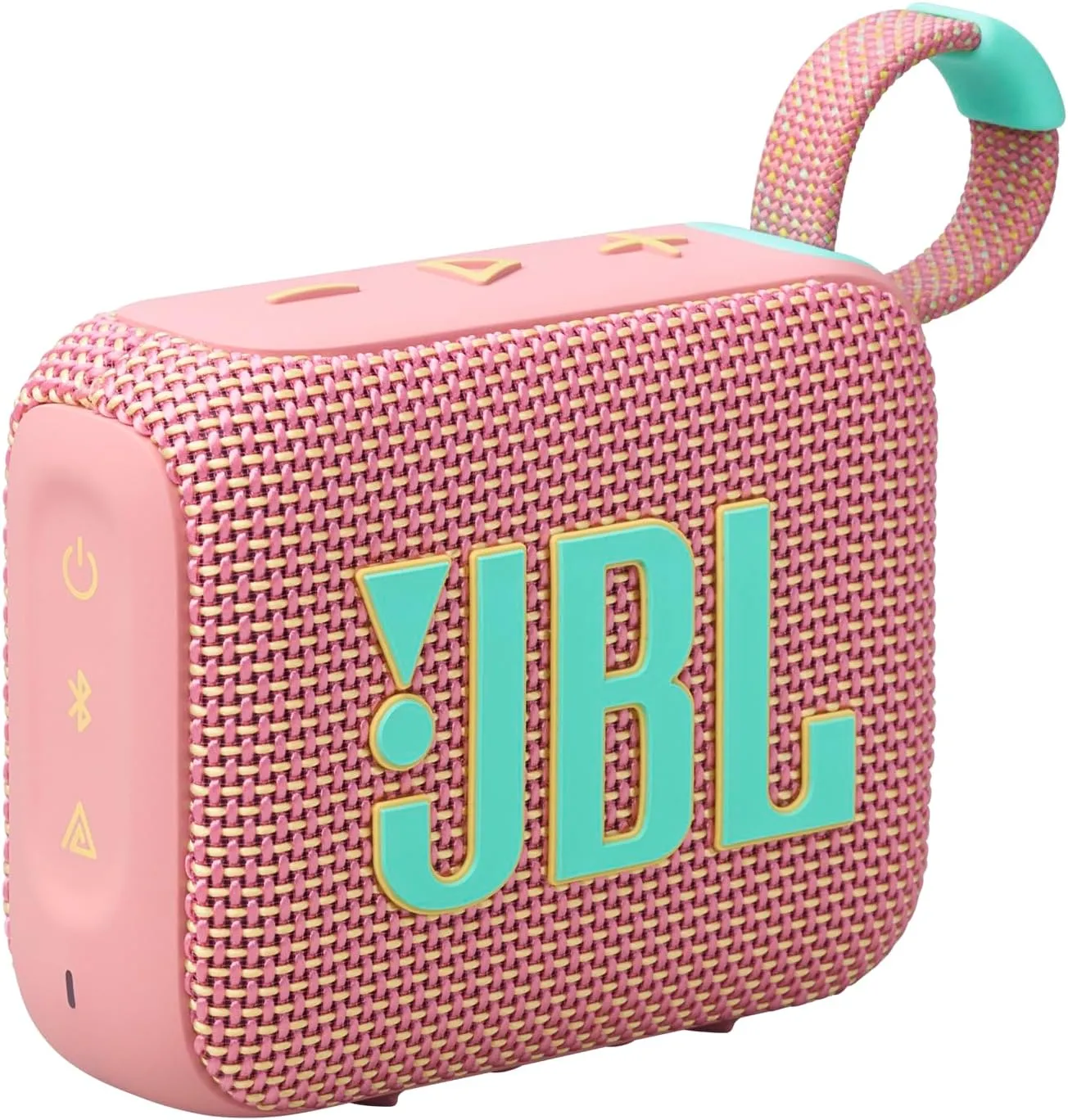 JBL Go 4 - Ultra-Portable, Waterproof and Dustproof Bluetooth Speaker, Big JBL Pro Sound with Punchy bass, 7-Hour Built-in Battery, Made in Part with Recycled Materials (Pink)