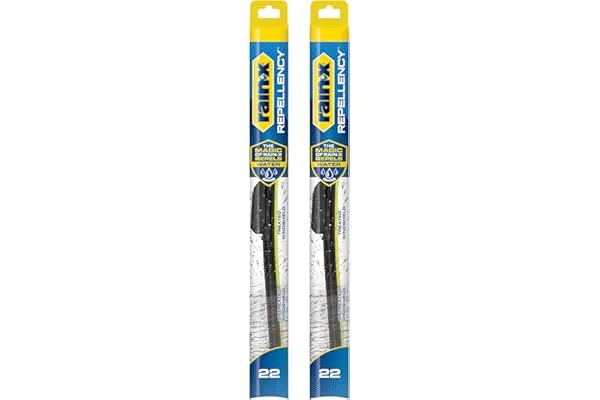 Rain-X 810363 Repellency Water Repellent Wiper Blades, 22 inch Windshield Wipers (Pack of 2), All Weather Streak-Free fo