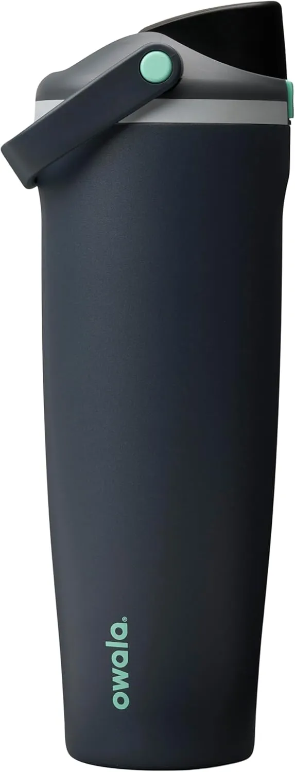Owala FreeSip Sway Insulated Stainless Steel Water Bottle with Two-Way Spout, Built-In Straw and Bucket Handle, Made for